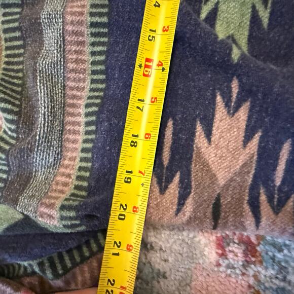VTG Orvis Southwestern Cotton Fleece Aztec Coat Jacket S Shawl Collar - READ - Picture 4 of 8